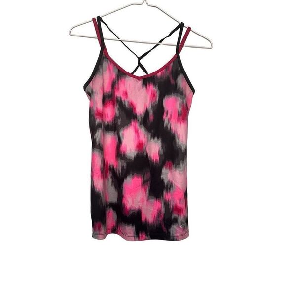 C9 By Champion Tie Dye Strappy Active Tank Top W/ Built-in Shelf Multi Medium - Picture 1 of 4